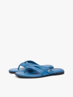 Leather Flip-Flop — Cobalt Steel 2