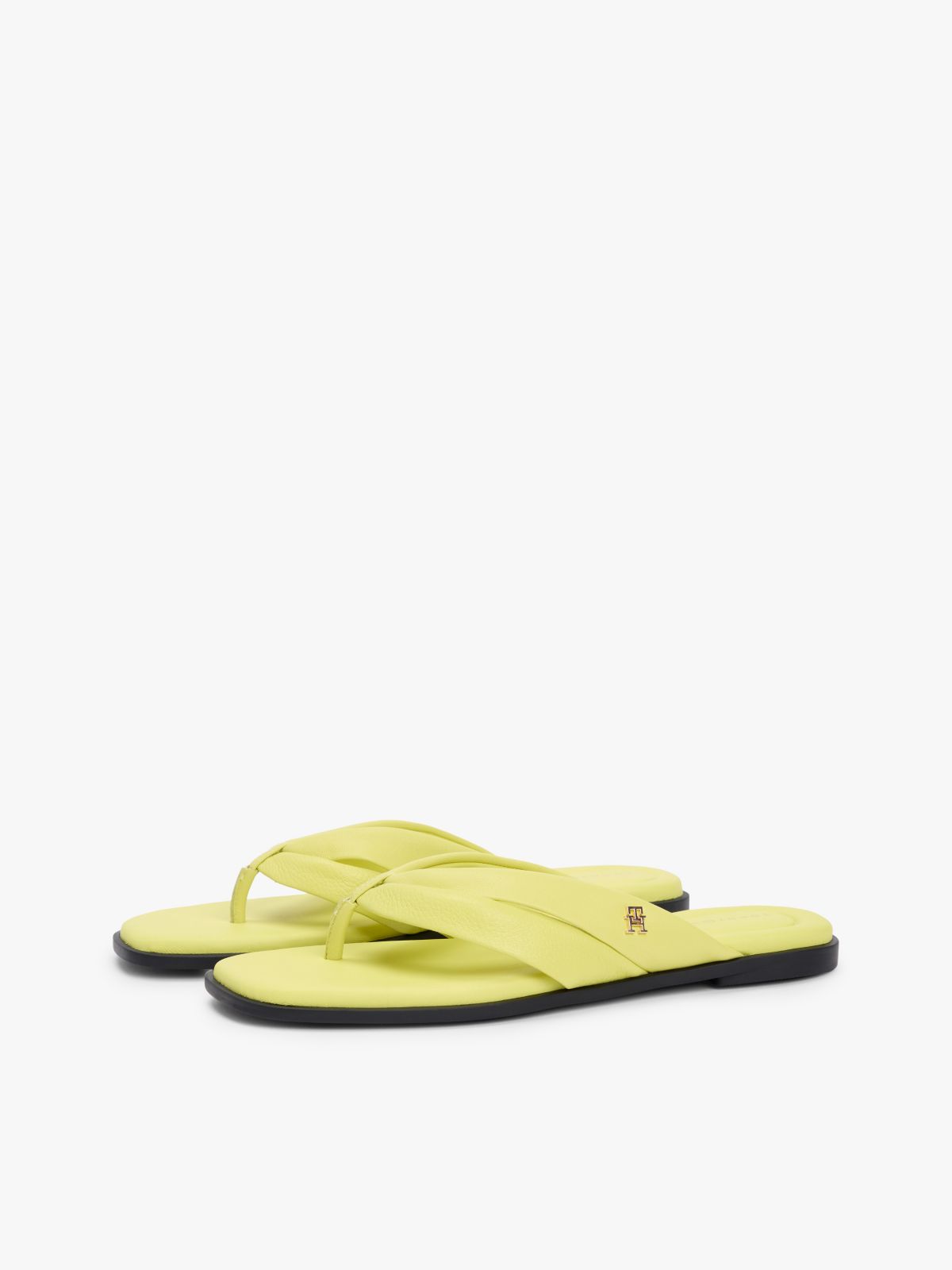 Leather Flip-Flop — Lime Zing