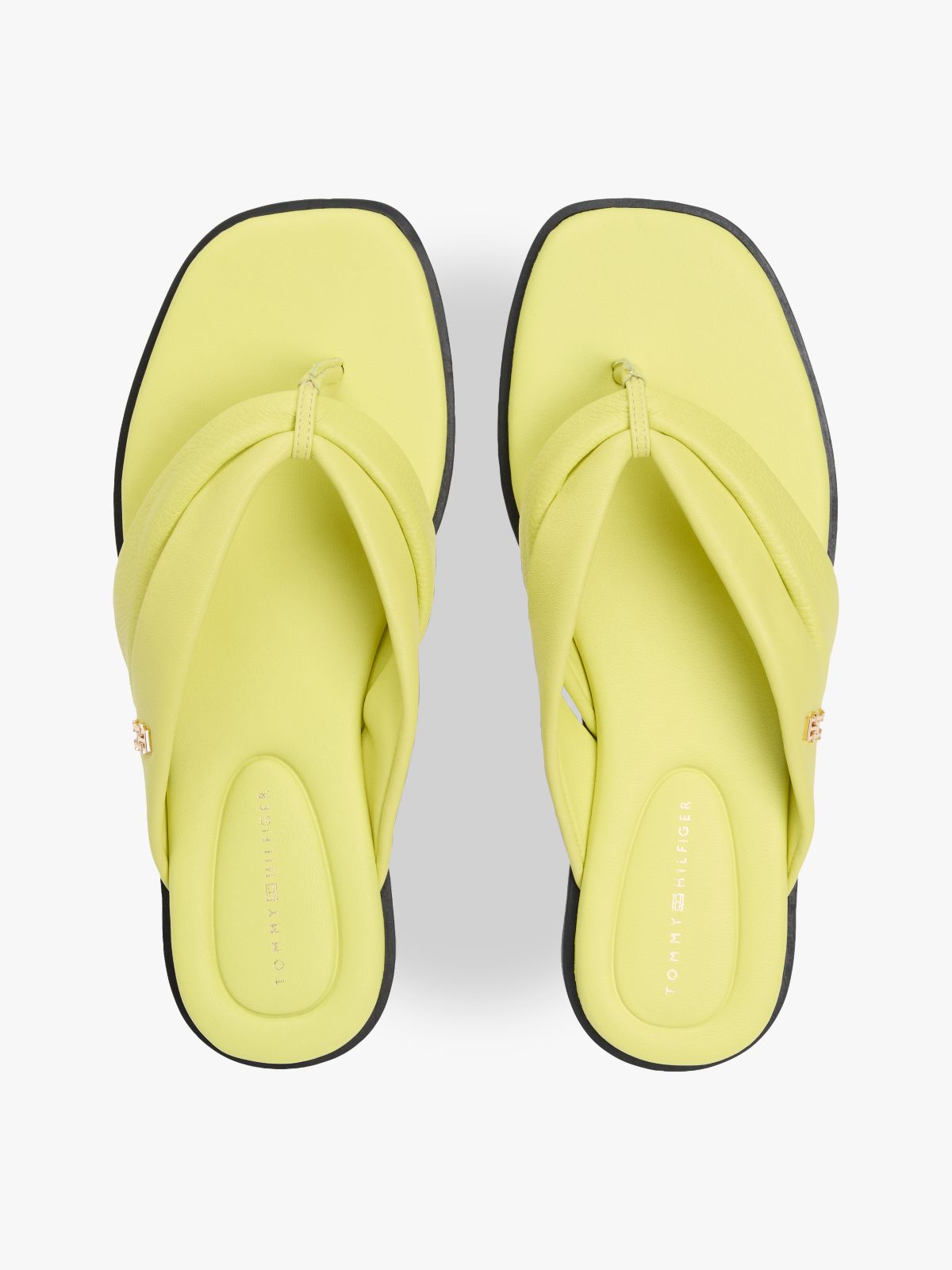 Leather Flip-Flop — Lime Zing
