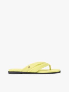 Leather Flip-Flop — Lime Zing 1