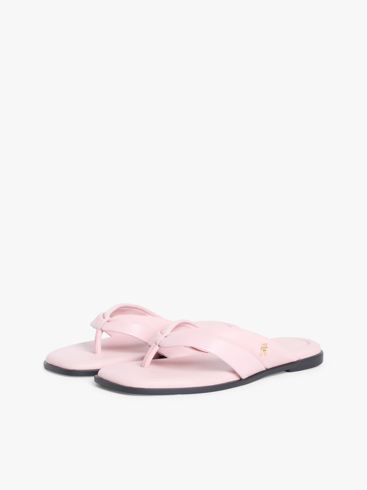 Leather Flip-Flop — Foggy Pink
