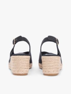 Slingback Wedge Espadrille Sandal — Black 4