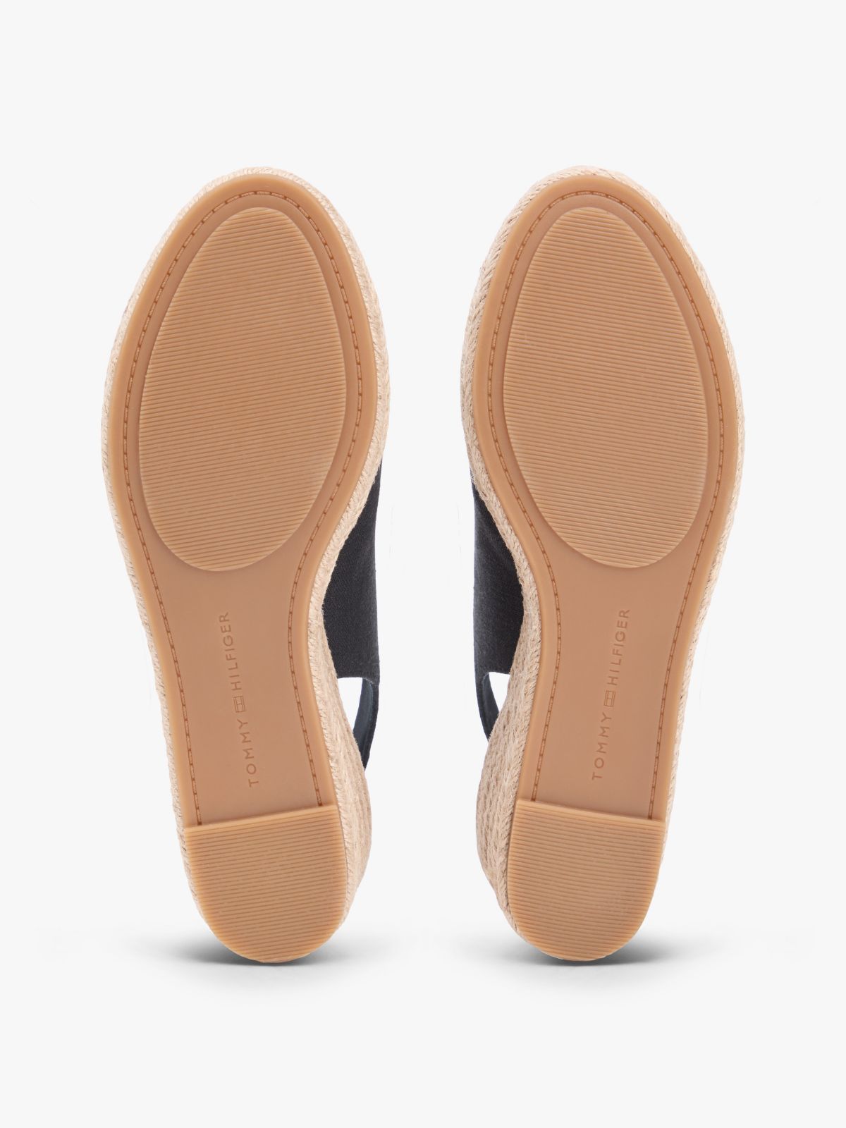 Slingback Wedge Espadrille Sandal — Black