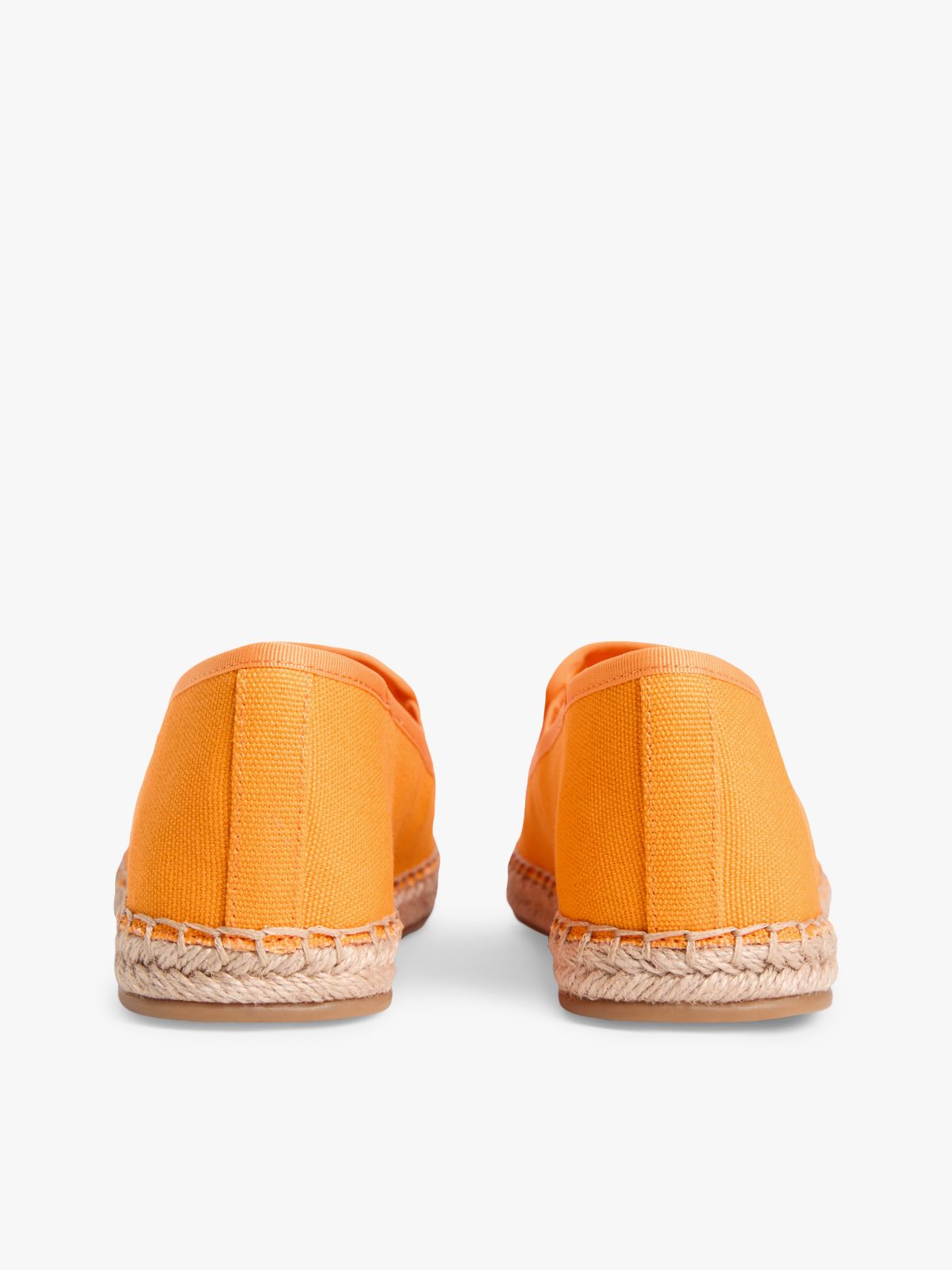 Script Monogram Canvas Espadrille — Orange Hype
