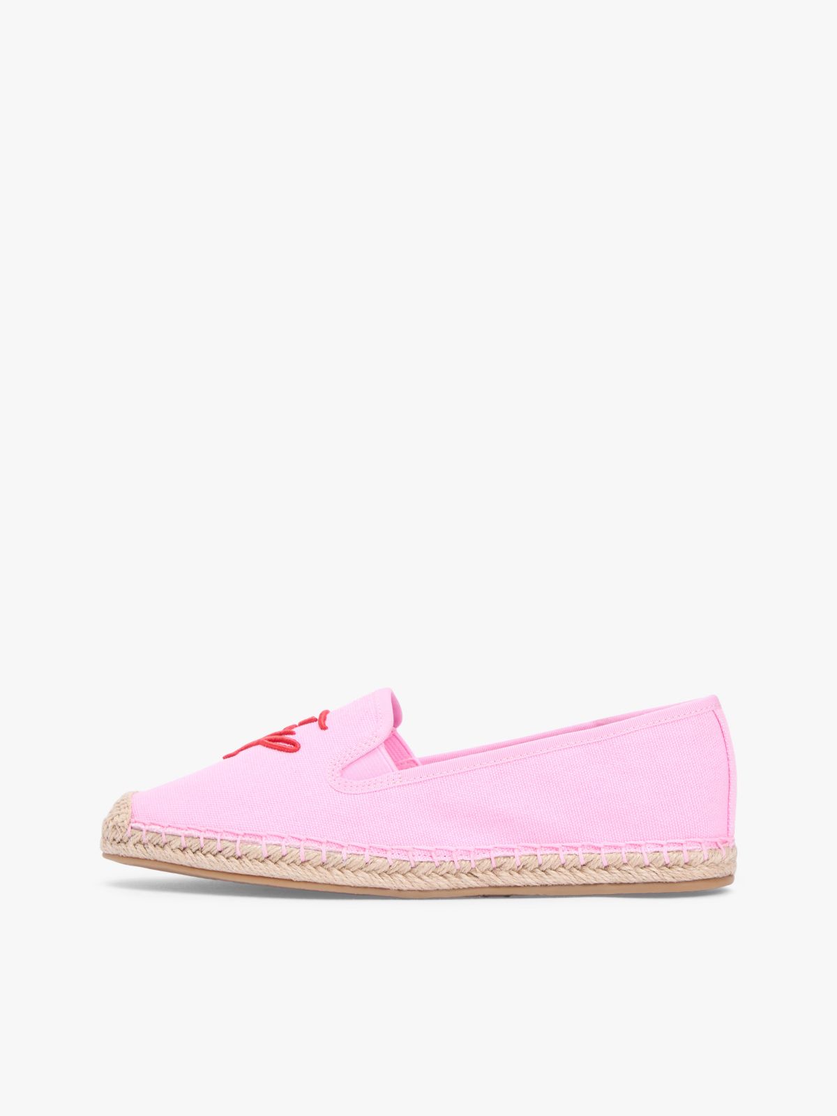 Script Monogram Canvas Espadrille — Rose Petal
