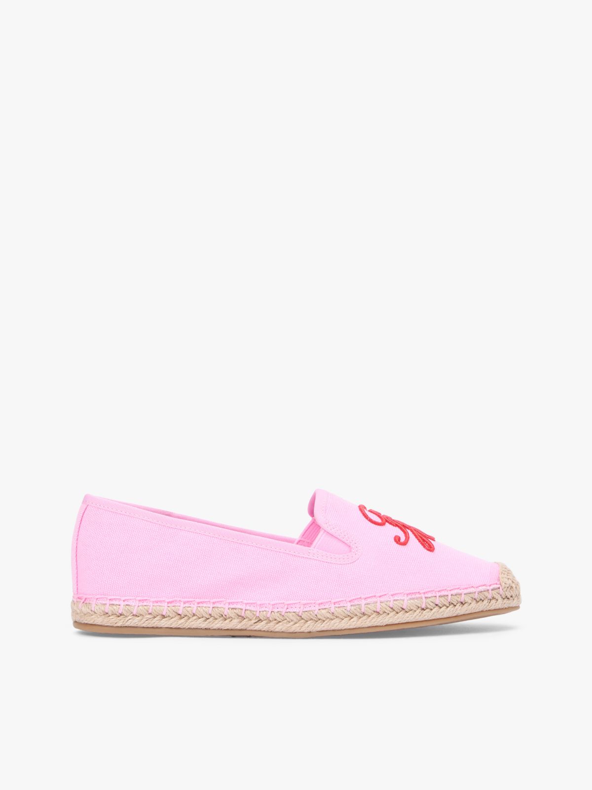 Script Monogram Canvas Espadrille — Rose Petal