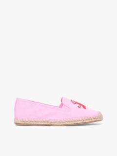 Script Monogram Canvas Espadrille — Rose Petal 1