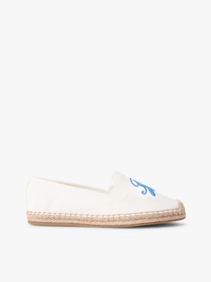 Script Monogram Canvas Espadrille, Ecru