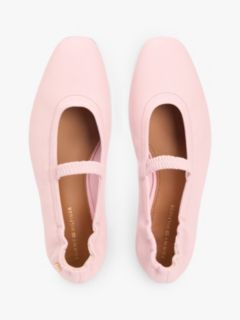 Leather Mary Jane Ballet Flat — Foggy Pink 3