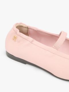 Leather Mary Jane Ballet Flat — Foggy Pink 6
