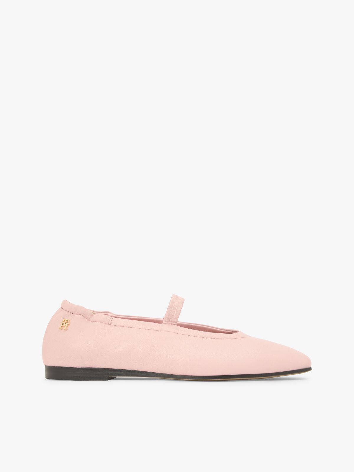 Leather Mary Jane Ballet Flat — Foggy Pink