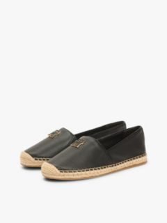 TH Monogram Leather Espadrille — Black 2