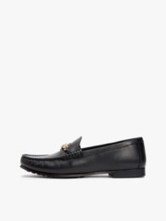 Chain-Link Leather Loafer — Black 7