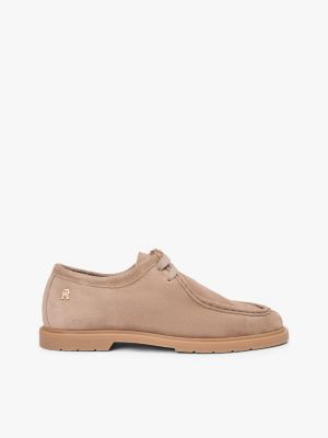 Lightweight Suede Derby Shoe, Coastal Taupe