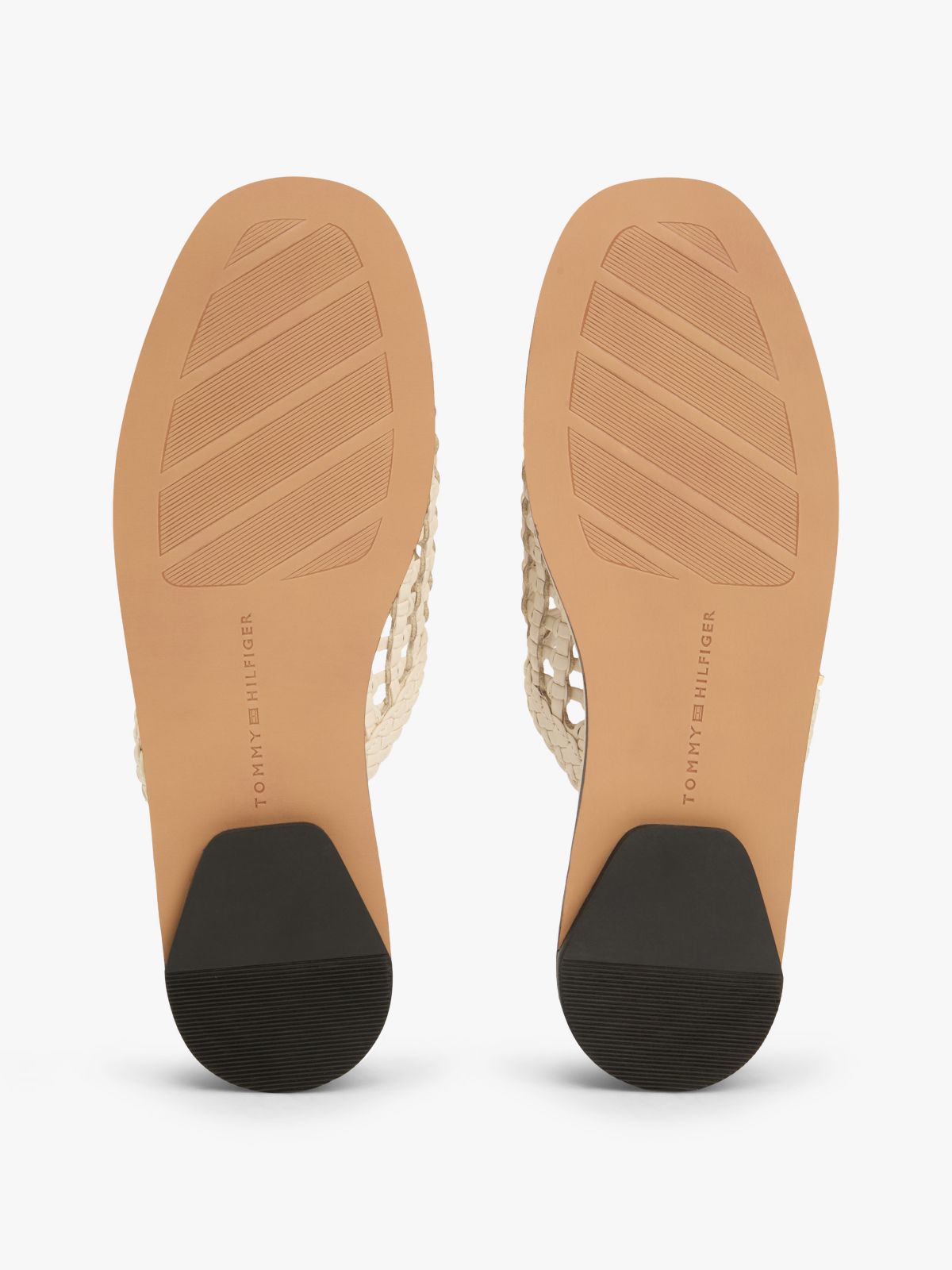Open-Weave Flat Mule — Soft Cream