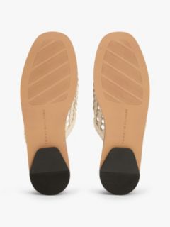 Open-Weave Flat Mule — Soft Cream 5