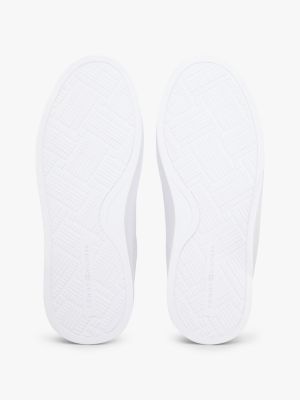 Женские кроссовки Tommy Hilfiger Webbing Stripe Leather Cupsole, цвет: Белый — фото 5