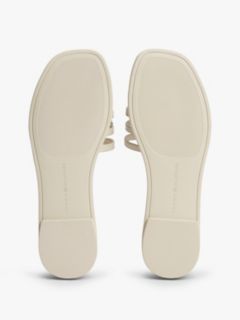 Script Monogram Leather Slide Sandal — Classic Beige 5