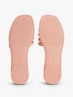 Script Monogram Leather Slide Sandal — Porcelain Pink 5