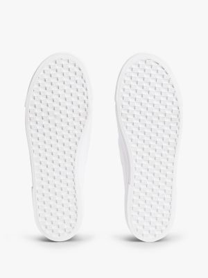 Женские кроссовки Tommy Hilfiger Pebbled Leather Platform, цвет: Белый — фото 5