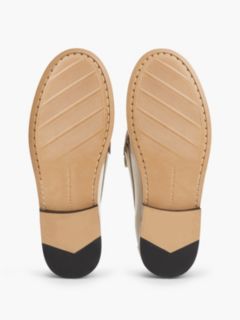 Shiny Leather Tassel Loafer — Classic Beige 5