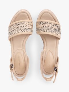 Raffia Wedge Espadrille Sandal — Natural/Black 3