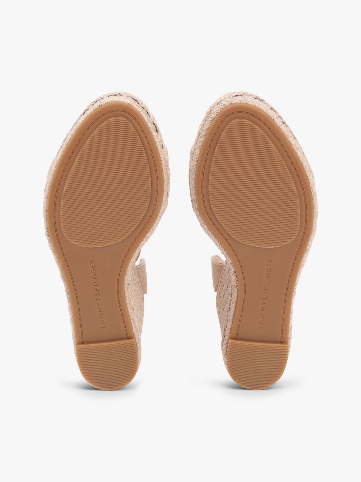 Raffia Wedge Espadrille Sandal — Natural/Black