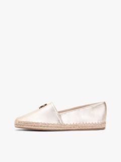 TH Monogram Metallic Leather Espadrille — Gold 7
