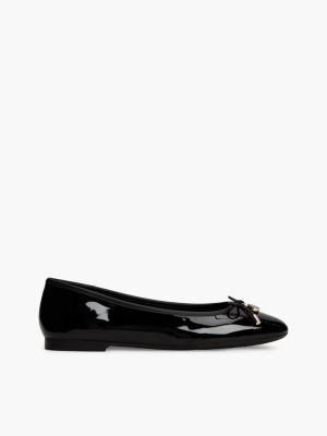 Patent Leather Ballet Flat, Black