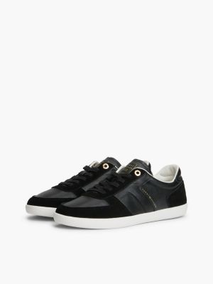 Женские кроссовки Tommy Hilfiger Tribeca Leather-Mix Skater, цвет: Чёрный — фото 2