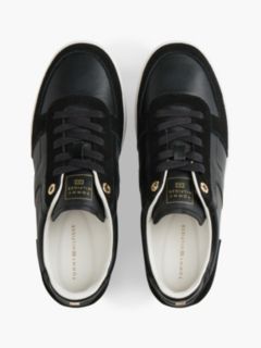 Tribeca Leather-Mix Skater Sneaker — Black 3