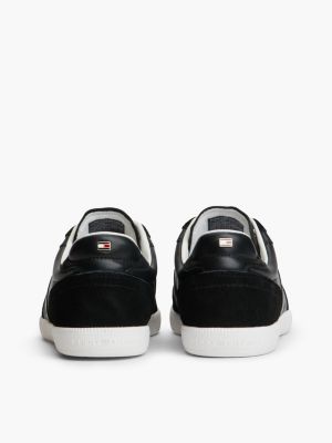 Женские кроссовки Tommy Hilfiger Tribeca Leather-Mix Skater, цвет: Чёрный — фото 4