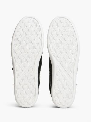 Женские кроссовки Tommy Hilfiger Tribeca Leather-Mix Skater, цвет: Чёрный — фото 5