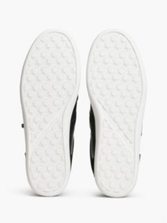 Tribeca Leather-Mix Skater Sneaker — Black 5