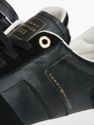 Женские кроссовки Tommy Hilfiger Tribeca Leather-Mix Skater, цвет: Чёрный — фото 6