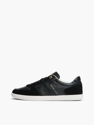 Женские кроссовки Tommy Hilfiger Tribeca Leather-Mix Skater, цвет: Чёрный — фото 7