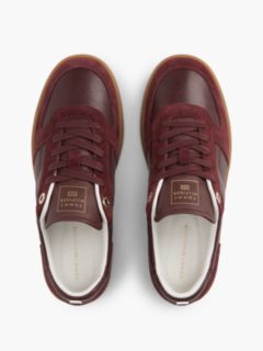 Tribeca Leather-Mix Skater Sneaker — Oxblood 3