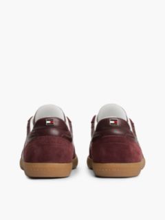 Tribeca Leather-Mix Skater Sneaker — Oxblood 4