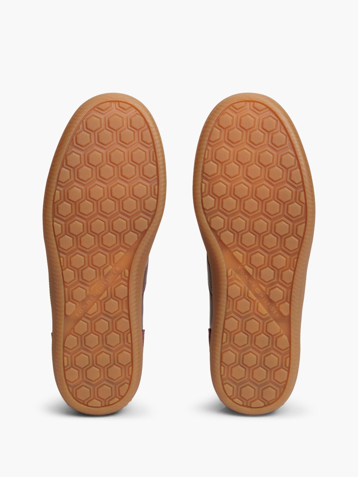 Tribeca Leather-Mix Skater Sneaker — Oxblood