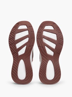 Женские кроссовки Tommy Hilfiger Mixed-Media Platform Runner, цвет: Тёмно-бордовый — фото 5