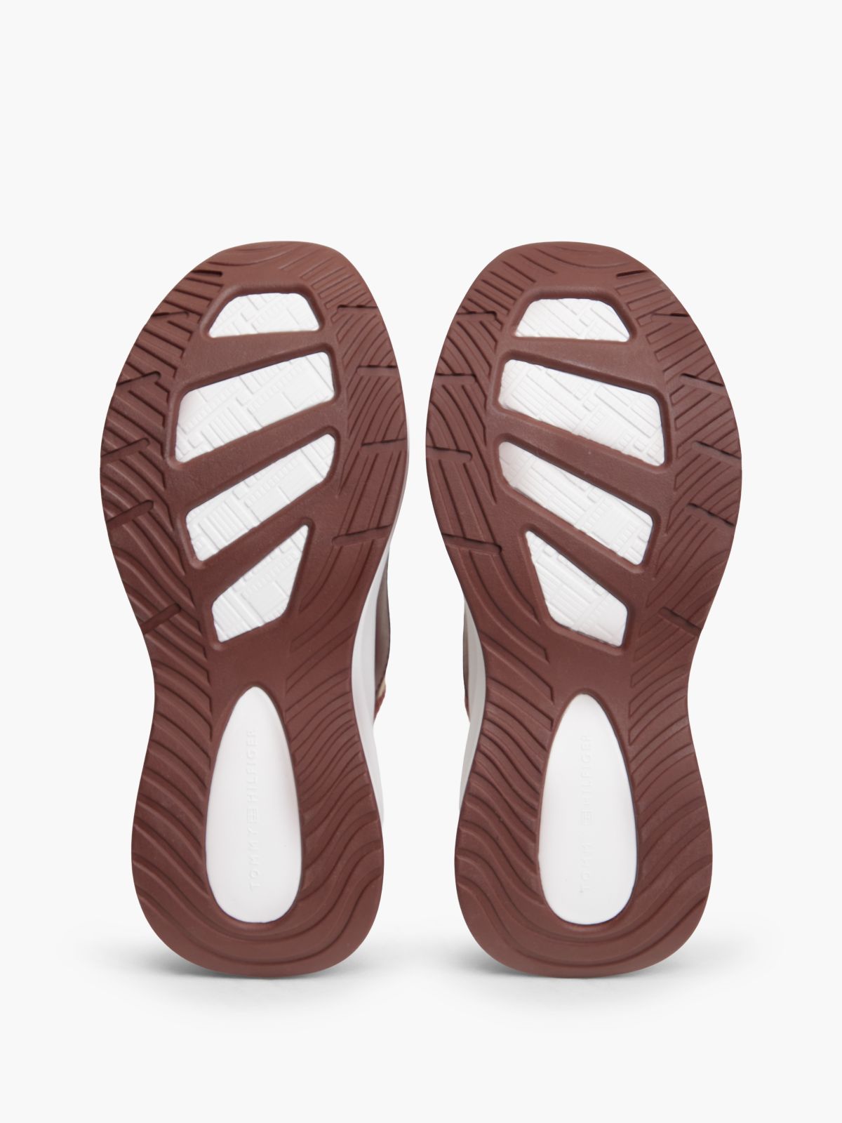 Mixed-Media Platform Runner Sneaker — Oxblood