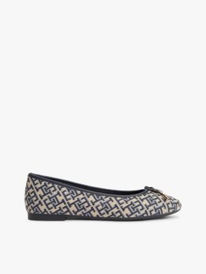 Monogram Jacquard Ballet Flat, Space Blue