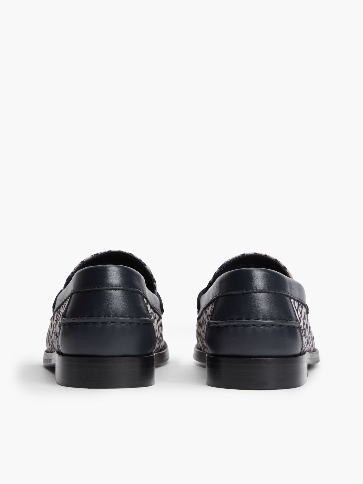 Jacquard Monogram Penny Loafer — Space Blue