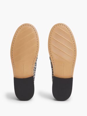Женские туфли Tommy Hilfiger Jacquard Monogram Penny Loafer, цвет: Космический синий — фото 5