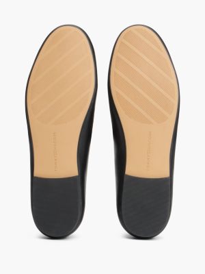 Женские балетки Tommy Hilfiger Lace-Up Leather Mary Jane Ballet Flat, цвет: Чёрный — фото 5
