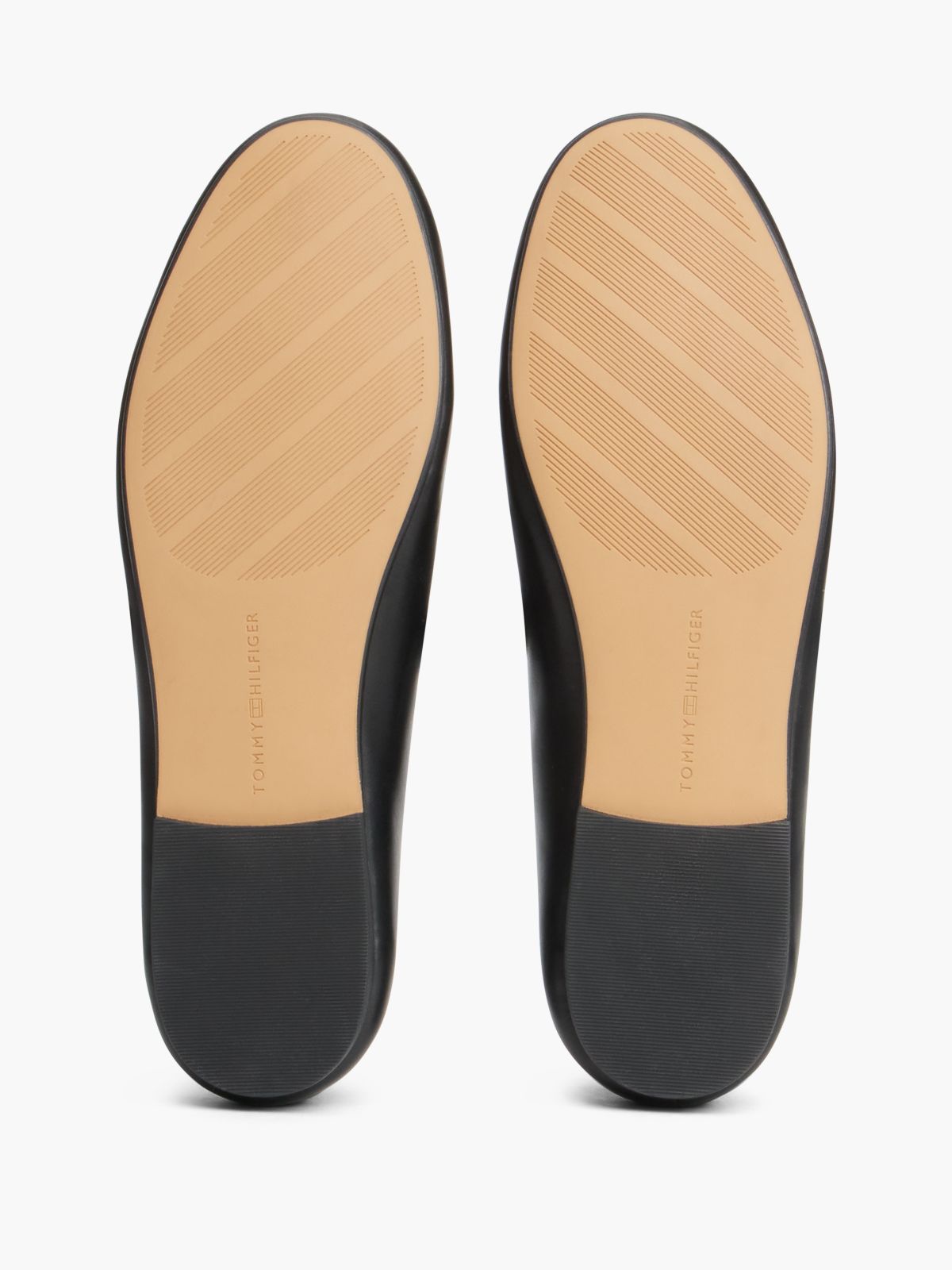 Lace-Up Leather Mary Jane Ballet Flat — Black