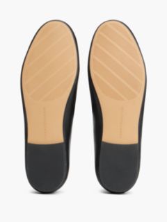 Lace-Up Leather Mary Jane Ballet Flat — Black 5