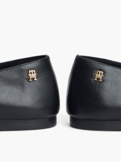 Lace-Up Leather Mary Jane Ballet Flat — Black 6