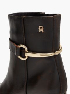 Leather Ankle Riding Boot — Brushed Brown 6