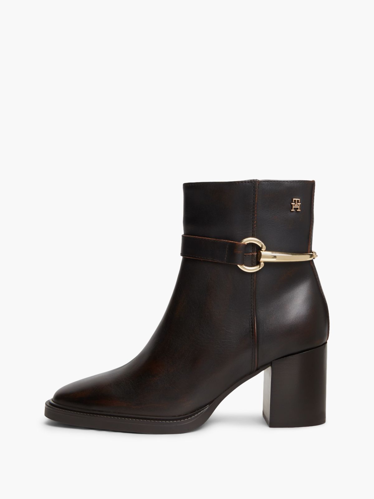 Leather Ankle Riding Boot — Brushed Brown